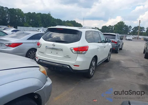 2015 Nissan Pathfinder Platinum from USA, damaged, VIN 5N1AR2MM0FC637377